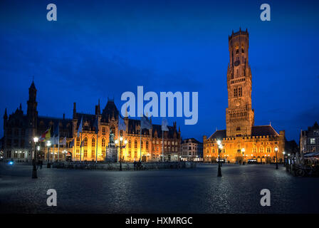 Bruges o Brugge è la capitale e la città più grande della provincia della Fiandre Occidentale nella regione fiamminga del Belgio, nel nord-ovest del paese. Foto Stock