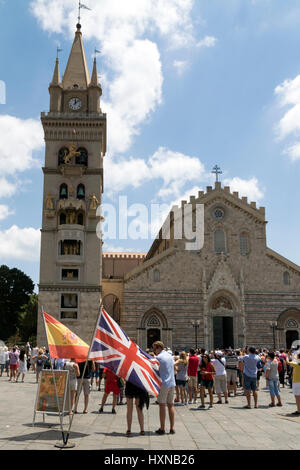 Cattedrale di Messina sull isola di Sicilia italiano Foto Stock