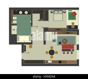 Progetto architettonico Illustrazione Vettoriale