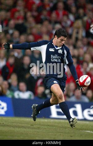 HUGO SOUTHWELL SCOZIA & EDINBURGH RU Millenium Stadium Cardiff Galles 12 Febbraio 2006 Foto Stock