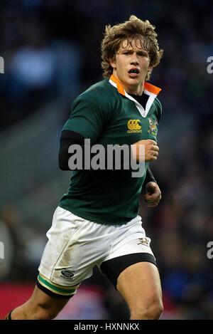 FRANCOIS STEYN SUD AFRICA RU TWICKENHAM MIDDLESEX INGHILTERRA 18 Novembre 2006 Foto Stock