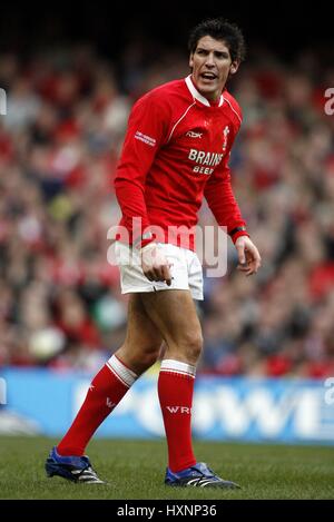 JAMES GANCIO DEL GALLES e asprì Millennium Stadium Cardiff Galles 04 Febbraio 2007 Foto Stock