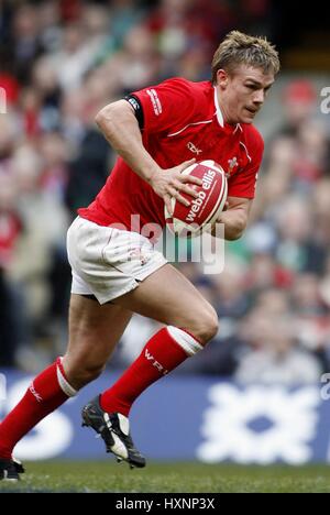 DWAYNE PEEL GALLES & LLANELLI SCARLETS Millennium Stadium Cardiff Galles 04 Febbraio 2007 Foto Stock