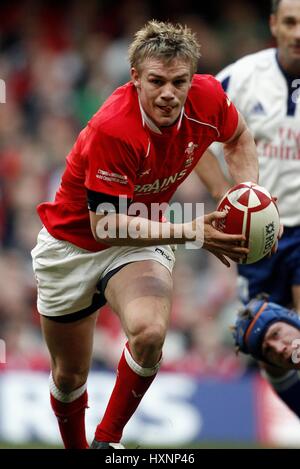 DWAYNE PEEL GALLES & LLANELLI SCARLETS Millennium Stadium Cardiff Galles 04 Febbraio 2007 Foto Stock