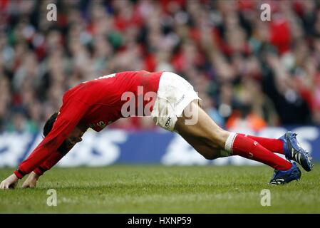 JAMES GANCIO DEL GALLES e asprì Millennium Stadium Cardiff Galles 04 Febbraio 2007 Foto Stock