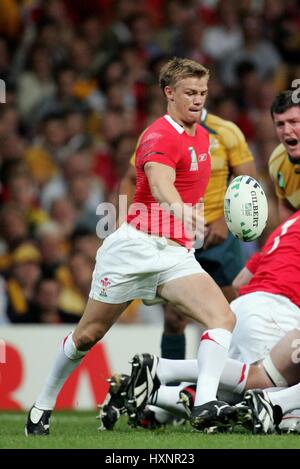 DWAYNE PEEL GALLES & LLANELLI SCARLETS Millennium Stadium Cardiff Galles 15 Settembre 2007 Foto Stock