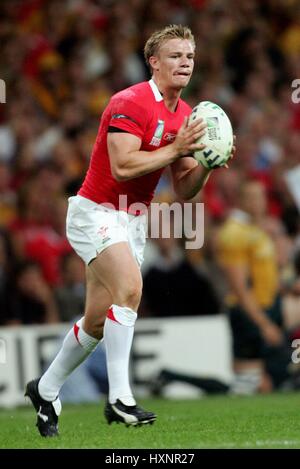 DWAYNE PEEL GALLES & LLANELLI SCARLETS Millennium Stadium Cardiff Galles 15 Settembre 2007 Foto Stock