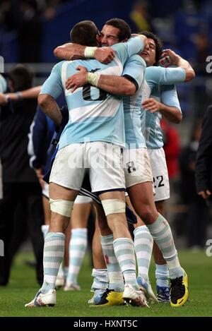 J LEGUIZAMON & LUCAS OSTIGLIA FRANCIA V ARGENTINA STADE Francia Parigi Francia 07 Settembre 2007 Foto Stock