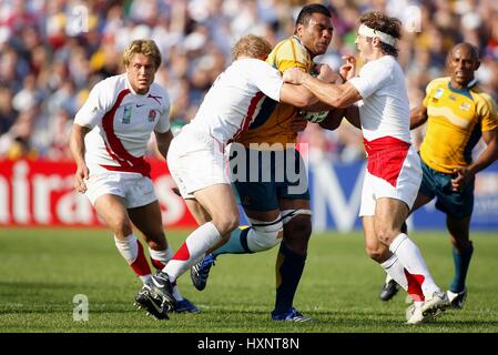 SMITH LEWSEY & ANDY GOMERSALL AUSTRALIA V ENGLAND STADE VELODROME MARSEILLE FRANCIA 06 Ottobre 2007 Foto Stock