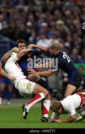 DAVID MARTY & JOE WORSLEY FRANCIA V INGHILTERRA STADE FRANCIA PARIGI FRANCIA 13 Ottobre 2007 Foto Stock