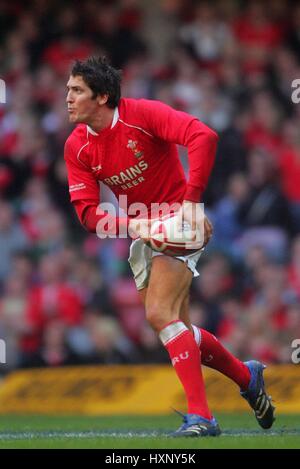 JAMES GANCIO DEL GALLES e asprì Millennium Stadium Cardiff Galles 09 Febbraio 2008 Foto Stock