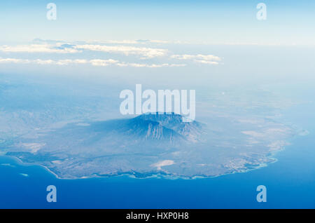 Vista aerea di baluran national park in java indonesia Foto Stock