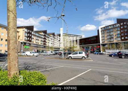 Centro città a Feltham hounslow west London REGNO UNITO Foto Stock