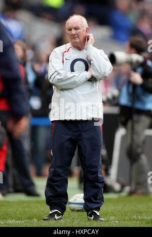 BRIAN ASHTON INGHILTERRA RUGBY UNION HEAD COACH MURRAYFIELD EDIMBURGO SCOZIA 08 Marzo 2008 Foto Stock