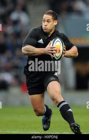 LUKE MCALISTER NUOVA ZELANDA RU TWICKENHAM Londra Inghilterra 05 Dicembre 2009 Foto Stock