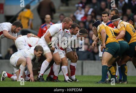 Pacco Inghilterra England V AUSTRALIA TWICKENHAM MIDDLESEX INGHILTERRA 15 Novembre 2008 Foto Stock