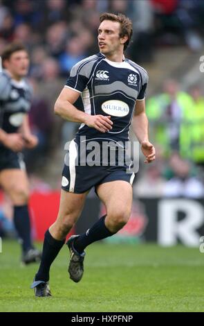 MIKE BLAIR SCOZIA & EDINBURGH RU TWICKENHAM MIDDLESEX INGHILTERRA 21 Marzo 2009 Foto Stock