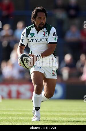 SEILALA MAPUSUA LONDON IRISH RU HEADINGLEY CARNEGIE LEEDS INGHILTERRA 20 Settembre 2009 Foto Stock