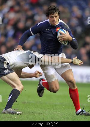 YANNICK JAUZION FRANCIA & TOULOUSE RU MURRAYFIELD EDIMBURGO SCOZIA 07 Febbraio 2010 Foto Stock