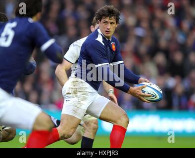 YANNICK JAUZION FRANCIA & TOULOUSE RU MURRAYFIELD EDIMBURGO SCOZIA 07 Febbraio 2010 Foto Stock