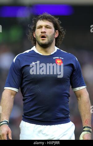 LIONEL NALLET FRANCIA & RACING METRO 92 MURRAYFIELD EDIMBURGO SCOZIA 07 Febbraio 2010 Foto Stock