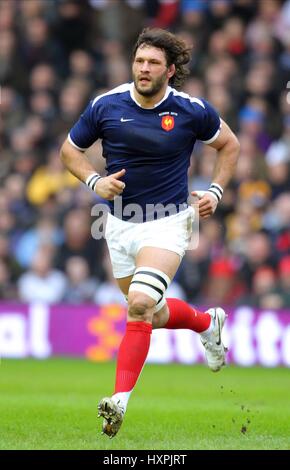 LIONEL NALLET FRANCIA & RACING METRO 92 MURRAYFIELD EDIMBURGO SCOZIA 07 Febbraio 2010 Foto Stock