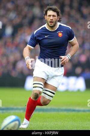 LIONEL NALLET FRANCIA & RACING METRO 92 MURRAYFIELD EDIMBURGO SCOZIA 07 Febbraio 2010 Foto Stock