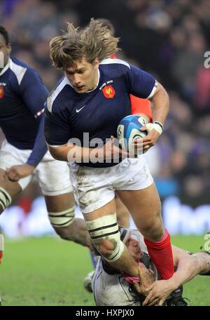 DIMITRI SZARZEWSKI FRANCIA & STADE FRANCIA RU MURRAYFIELD EDIMBURGO SCOZIA 07 Febbraio 2010 Foto Stock