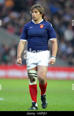 DIMITRI SZARZEWSKI FRANCIA & STADE FRANCIA RU MURRAYFIELD EDIMBURGO SCOZIA 07 Febbraio 2010 Foto Stock