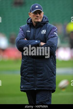 VERN COTTER SCOZIA head coach della Scozia HEAD COACH TWICKENHAM Londra Inghilterra 14 Marzo 2015 Foto Stock