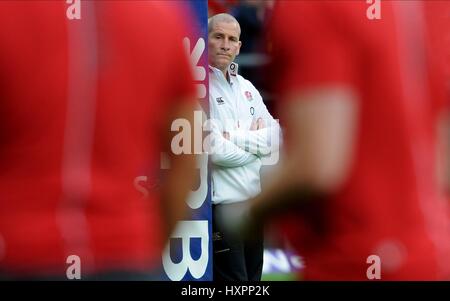 STUART LANCASTER INGHILTERRA HEAD COACH TWICKENHAM Londra Inghilterra 21 Marzo 2015 Foto Stock