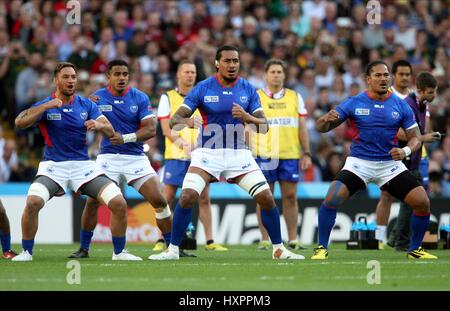 SAMOA SIVA TAU SAMOA SAMOA VILLA PARK Birmingham Inghilterra 26 Settembre 2015 Foto Stock