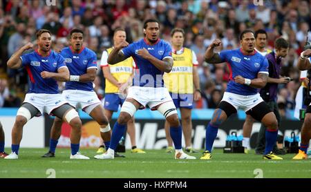 SAMOA SIVA TAU SAMOA SAMOA VILLA PARK Birmingham Inghilterra 26 Settembre 2015 Foto Stock