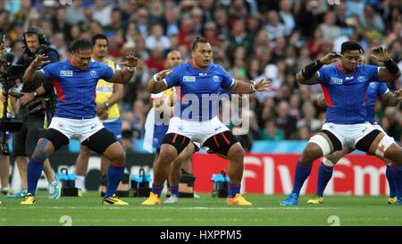 SAMOA SIVA TAU SAMOA SAMOA VILLA PARK Birmingham Inghilterra 26 Settembre 2015 Foto Stock