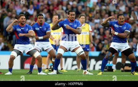 SAMOA SIVA TAU SAMOA SAMOA VILLA PARK Birmingham Inghilterra 26 Settembre 2015 Foto Stock