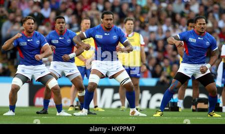 SAMOA SIVA TAU SAMOA SAMOA VILLA PARK Birmingham Inghilterra 26 Settembre 2015 Foto Stock