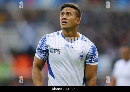 TT NANAI-WILLIAMS SAMOA SAMOA ST JAMES PARK NEWCASTLE UPON TYNE INGHILTERRA 10 Ottobre 2015 Foto Stock