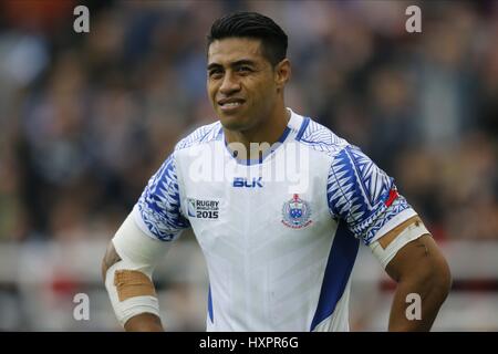 TUSI PISI SAMOA SAMOA ST JAMES PARK NEWCASTLE UPON TYNE INGHILTERRA 10 Ottobre 2015 Foto Stock