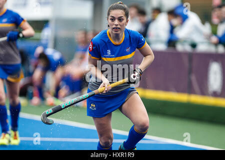 Immagini da The Varsity 2017 Donna match tra Cardiff incontrato Università v Bath University, a Cyncoed Campus, 29 marzo 2017 Foto Stock