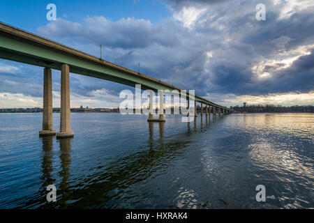 L'Accademia Navale ponte sopra il fiume Severn, in Annapolis, Maryland. Foto Stock