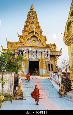 Esterno del Wat Phnom Sampeau tempio vicino Battambang, Cambogia, in Asia. Foto Stock
