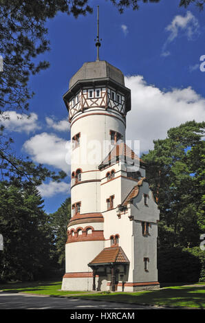 Germania, Amburgo, villaggio Ohls, Ohlsdorfer, cimitero, cimiteri, edifici storici, storico, corduroy avenue, Water Tower, torri d'acqua, torre Foto Stock