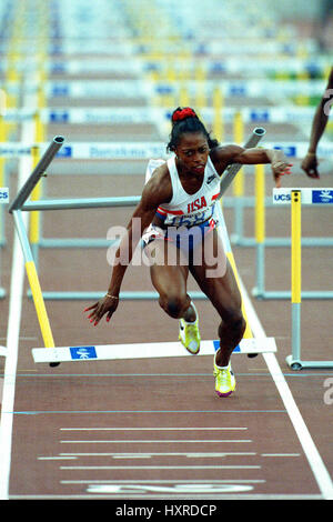 GAIL DEVERS 0LYMPIC 100 m Ostacoli Finale 14 Agosto 1992 Foto Stock