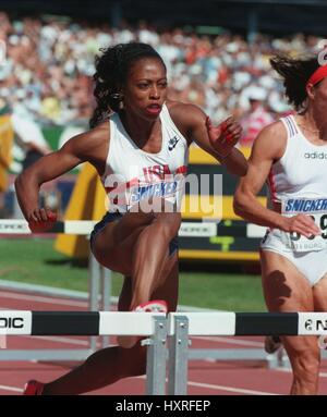 GAIL DEVERS 100 metri ostacoli MONDIALI 01 Agosto 1995 Foto Stock