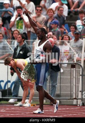 LINFORD CHRISTIE EURO CUP LILLE il giorno 2 EURO CUP LILLE GIORNO 2 25 Giugno 1995 Foto Stock