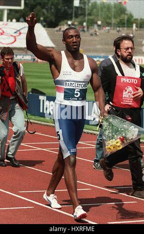 LINFORD CHRISTIE EURO CUP LILLE il giorno 1 EURO CUP LILLE GIORNO 1 24 Giugno 1995 Foto Stock