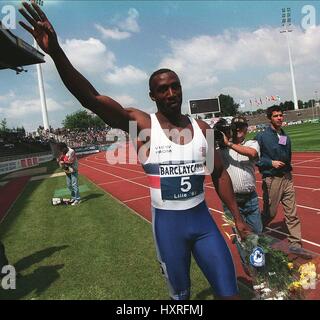 LINFORD CHRISTIE EURO CUP LILLE il giorno 1 EURO CUP LILLE GIORNO 1 24 Giugno 1995 Foto Stock