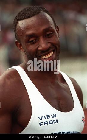 LINFORD CHRISTIE EURO CUP LILLE il giorno 1 EURO CUP LILLE GIORNO 1 24 Giugno 1995 Foto Stock