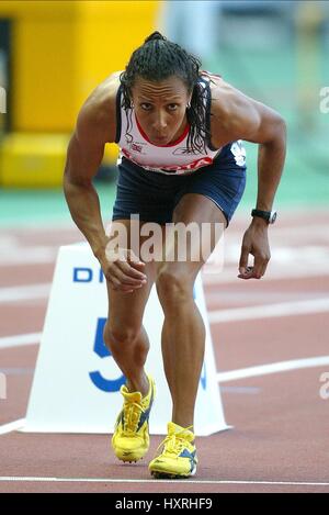 KELLY HOLMES 800 METRI STADE DE FRANCE ST DENIS PARIGI FRANCIA 24 Agosto 2003 Foto Stock