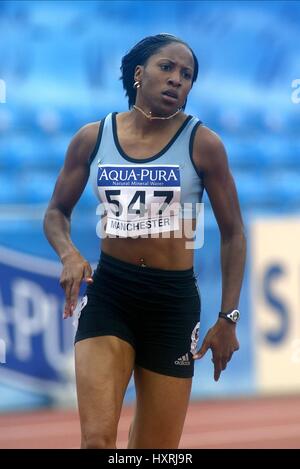 LISA MILLER 400 metri City of Manchester Stadium MANCHESTER 15 Giugno 2002 Foto Stock